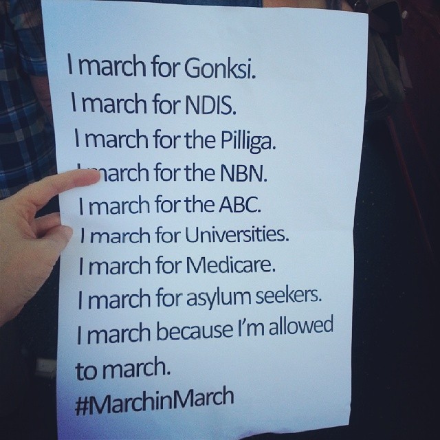 I march for this and so much more.<br /><br /><br />
#marchinmarch