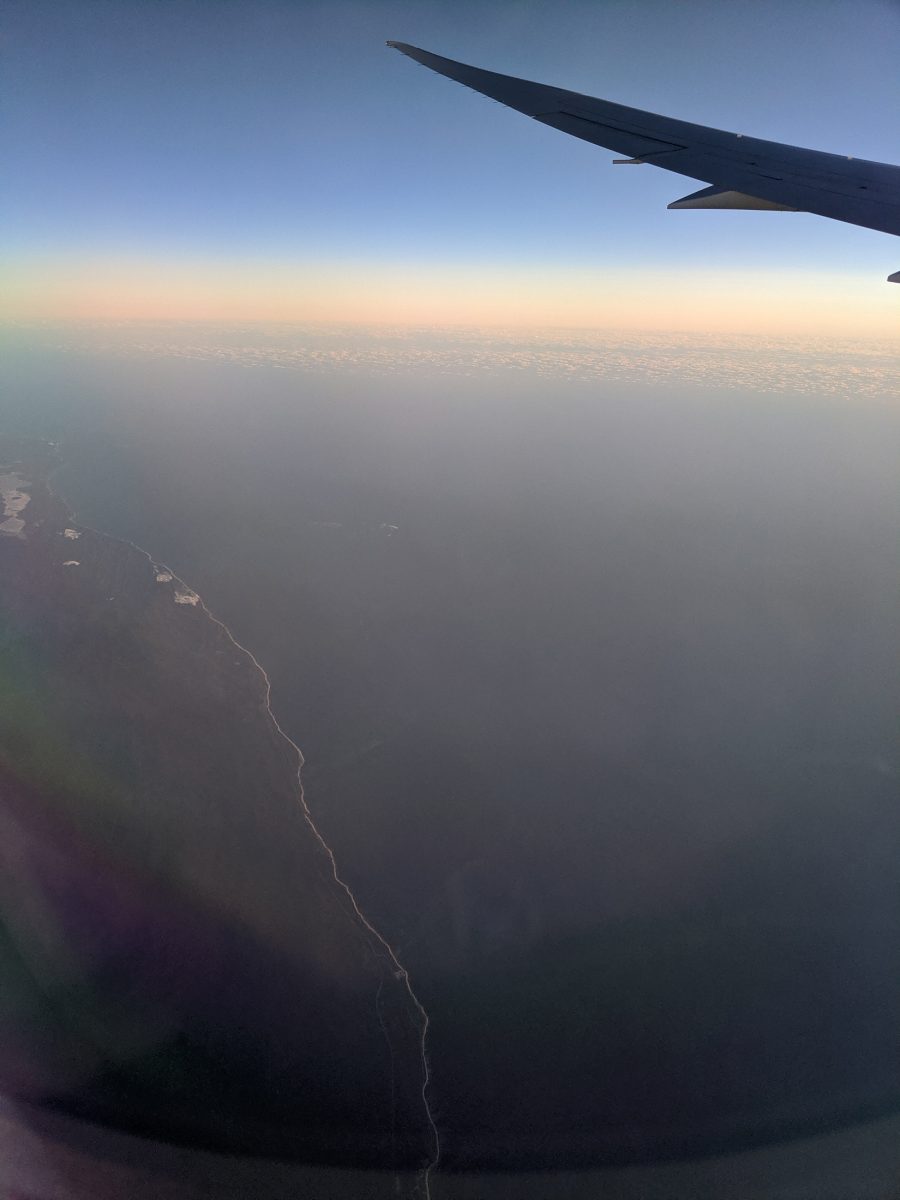 Flying over the West Coast of Australia. See you later Australia!